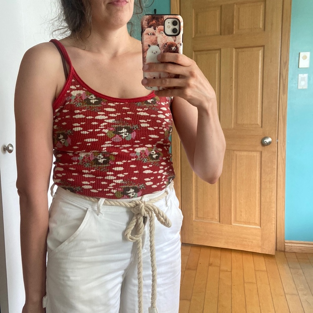 Panda Freepeople vintage top Y2k